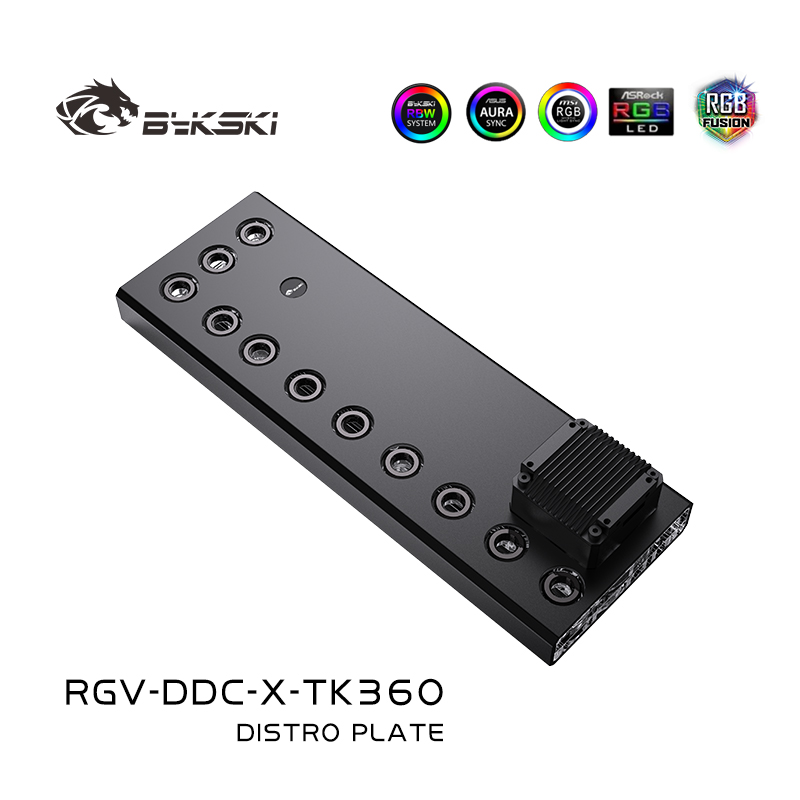 Bykski-Acrílico Distro Placa,  - Rtx 4090 Water Block avaliação e preço