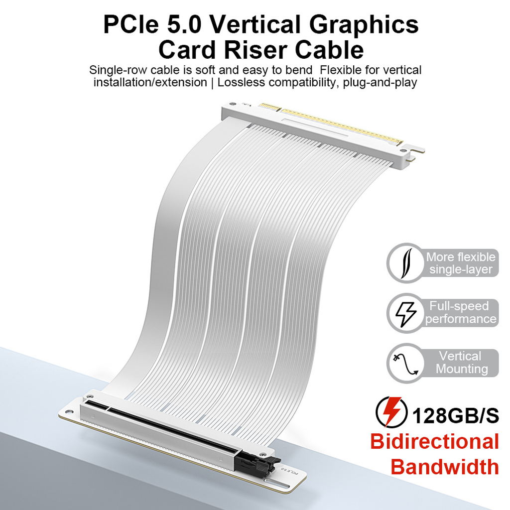 Cabo Riser PCI‑E 5.0 X16 para  - Pcie 5.0 Gpu Riser Cable avaliação e preço